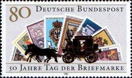 RFA Poste N** Yv:1128 Mi:1300 50 Jahre Tag Der Briefmarke (Malle-poste) - Neufs