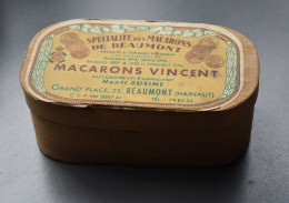 Beaumont - Boite De Macarons Vincent - Successeur Henri Busine - Gd-Place, 25 - Vers 1950-1960 - Publicité
