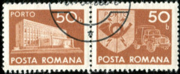 Pays : 410 (Roumanie : République Socialiste)  Yvert Et Tellier N° : Tx   137 / Michel RO P 123 Se Tenant - Postage Due