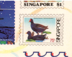 Singapore 1986, Bird, Birds, Postal Stationery, Pre-Stamped Post Card, Bee, 1v, MNH** - Andere & Zonder Classificatie