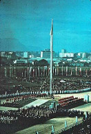 Diapositive Diapo Les Jeux Olympiques D'Hiver GRENOBLE 1968 Cérémonie D'ouverture Drapeau Hissé Au Sommet Du Mat* - Diapositives