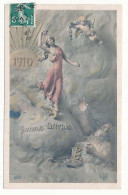 CPA 9 X 14 Année 1910 (22)  Jeune Fille Soleil Ange   Vieillard 1909 - Nouvel An