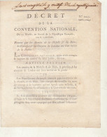 DECRET DE LA CONVENTION NATIONALE An II Armée De La Moselle Et Du Rhin Citoyen De Landau - Décrets & Lois