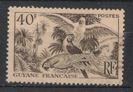 GUYANE - 1947 - N°YT. 217 - Toucan 40f - Oblitéré / Used - Used Stamps