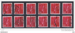 JAPAN:  1966/69  KWANNON  -  50 Y. USED  STAMPS  -  REP.  12  EXEMPLARY  -  YV/TELL. 840 C - Used Stamps