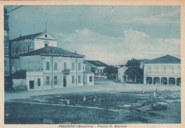 POLESINE-MANTOVA-PIAZZA G. MAZZINI- CARTOLINA  VIAGGIATA-1948-1952 - Mantova