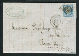 Rare Lettre De Toulouse Pour Pointis Inard ( Haute Garonne 1874 ) Avec Un N° 60B Type II - 1849-1876: Classic Period