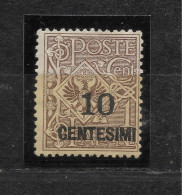 1923-1927 - N.137 -  10 CENT. SU 1 CENT.  GOMMA INTEGRA. - Nuevos