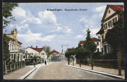 AK Kreuzlingen, Hauptstrasse, Grenze  - Kreuzlingen