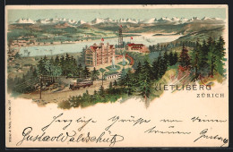 Lithographie Uetliberg, Panorama  - Andere & Zonder Classificatie