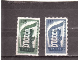 ITALIA1956 EUROPA NUOVI - 1946-60: Nieuw/plakker