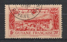 GUYANE - 1933 - Poste Aérienne PA N°YT. 18 - Avion 20f Rouge - Oblitéré  / Used - Used Stamps