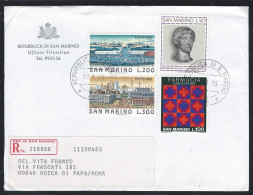 S. Marino 1975 1 Busta FDC Serie Complete 4 Valori. - FDC