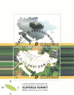 SLOVENIA Block 15,used,hinged - Unclassified