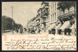 AK Wiesbaden, Rheinstrasse Mit Ringkirche  - Wiesbaden