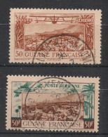GUYANE - 1942 - Poste Aérienne PA N°YT. 20 Et 21 - Série Complète - Oblitéré  / Used - Used Stamps