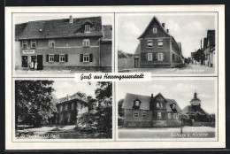 AK Herrengosserstedt, Lebensmittel V. Paul Birke, Dorfstrasse, Schloss  - Other & Unclassified