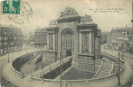 59 - Lille - La Porte De Paris - Vue D'ensemble - Etats Coins Usés - CPA - Voir Scans Recto-Verso - Lille
