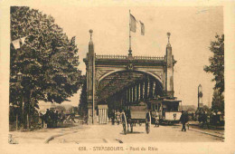 67 - Strasbourg - Pont Du Rhin - Animée - Tramway - CPA - Voir Scans Recto-Verso - Straatsburg