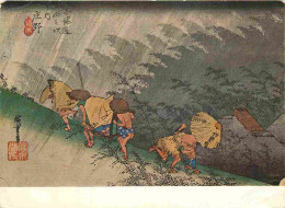 Japon - Art Peinture - Ando Hiroshige - Shono - One Of 53 Tokaido Stages - Nippon - Japan - CPM - Etat Léger Pli Visible - Sonstige & Ohne Zuordnung