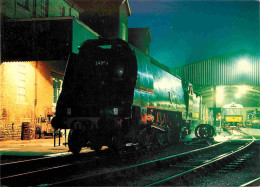 Trains - Trains - Keighley And Worth Valley Railway - Resting On Shed Over-night - 34092 City Of Wells At Haworth On 11t - Treni