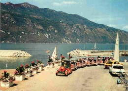 73 - Aix Les Bains - Lac Du Bourget - Au Grand Port - Petit Train Touristique - Automobiles - CPM - Voir Scans Recto-Ver - Aix Les Bains