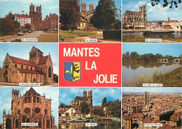 78 - Mantes La Jolie - Multivues - Blasons - CPM - Voir Scans Recto-Verso - Mantes La Jolie