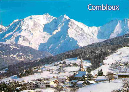 74 - Combloux - Vue Générale - Le Mont Blanc - Hiver - Neige - Flamme Postale - CPM - Voir Scans Recto-Verso - Combloux