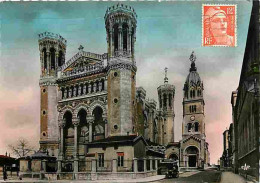 69 - Lyon - Basilique Notre Dame De Fourvière - La Façade - Voir Timbre Marianne De Gandon - CPM - Voir Scans Recto-Vers - Sonstige & Ohne Zuordnung