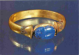 Art - Antiquité - Egypte - Bracelet Orné D'un Scarabée Découvert Sur La Momie Du Pharaon Chéchanq II - Exposition Tanis  - Antike