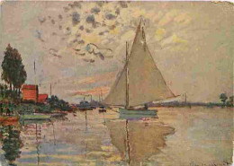 Art - Peinture - Claude Monet - Voiliers à Argenteuil - CPM - Voir Scans Recto-Verso - Paintings