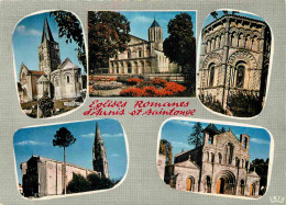 17 - Charente Maritime - Eglises Romanes En Aunis Et Saintonge - Multivues - Carte Dentelée - CPSM Grand Format - Carte  - Autres & Non Classés