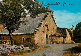 38 - Isère - Le Vercors - Maison En Vercors - Flamme Postale Des Grottes De Choranche - CPM - Voir Scans Recto-Verso - Vercors