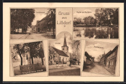 AK Lissdorf, Kirche, Dorfstrasse, Kriegerdenkmal 1914 /18  - Other & Unclassified