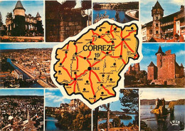 19 - Corrèze - Multivues - Carte Géographique - CPM - Voir Scans Recto-Verso - Sonstige & Ohne Zuordnung