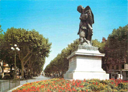 34 - Béziers - Les Allées Avec La Statue De Pierre-Paul Riquet Génial Constructeur Du Canal Du Midi - CPM - Voir Scans R - Beziers