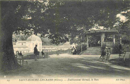 58 - Saint Honoré Les Bains - Etablissement Thermal - Le Parc - Animée - Kiosque à Musique - CPA - Oblitération De 1908  - Saint-Honoré-les-Bains
