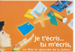 Poste & Facteurs Je T'ecris Tu M'ecris Journée De La Lettre Publicité - Postal Services