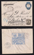 Brazil Brasil 1907 Uprated Registered Stationery Envelope CAMPINAS X BERLIN ANTIGA FARMACIA DO JACOB Cinderella - Cartas & Documentos