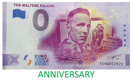 BILLETE 0 ANNIVERSARY Euro Souvenir 0 € MALTA: FEAW 2022-1 THE MALTESE FALCON Humphrey Bogart - Other & Unclassified