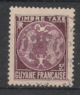 GUYANE - 1947 - Taxe TT N°YT. 27 - 3f Violet - Oblitéré  / Used - Used Stamps