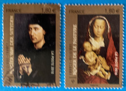 France 2010 : Les Primitifs Flamands, Tableaux Du Peintre Rogier Van Der Weyden N° 4525 à 4526 Oblitéré - Used Stamps