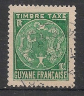 GUYANE - 1947 - Taxe TT N°YT. 30 - 10f Vert - Oblitéré  / Used - Oblitérés