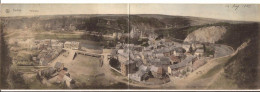 DURBUY PANORAMA DOUBLE CARTE COULEUR  1904   1734 D1 - Durbuy