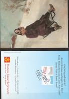 Norway 1994 Christmas Card From Posten Norway, Toboggan And Kicksledge  Mi  1170-1171, Card FDC - Brieven En Documenten