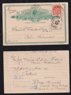 Brazil Brasil 1927 Uprated Stationery Postcard MARATA X BERLIN WEIDMANNSLUST - Brieven En Documenten