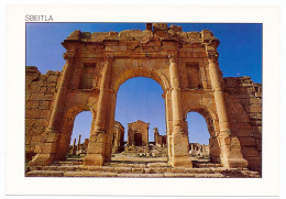 CPSM / CPM 10.5 X 15 Tunisie  SBEITLA  La Porte Du Forum II° Siècle     Ruines Romaines - Tunisia