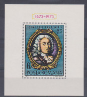 Roumanie 1973 BL 107 ** Écrivain Dimitrie Cantemir Prince De Moldavie - Blocchi & Foglietti