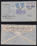 Brazil Brasil 1939 Censor Airmail Cover RIO X FRANKFURT Germany - Briefe U. Dokumente