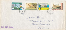 Tanzania Cover Sent Air Mail To Denmark 1984 Topic Stamps - Tansania (1964-...)